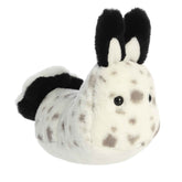 Soft Serena Sea Bunny plush from Flopsie, spotted with grey and black, ideal for cuddles